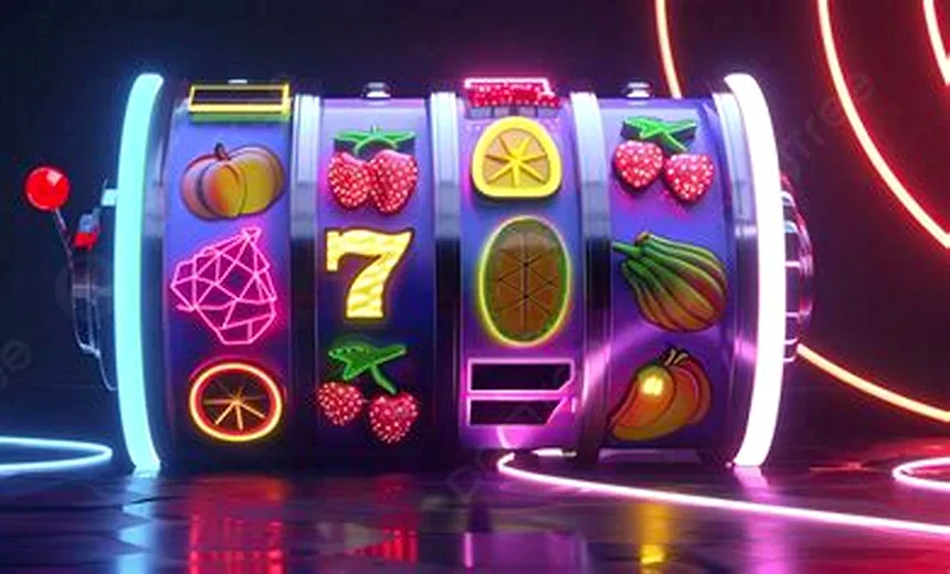 Chanced Casino games library with neon slot reels